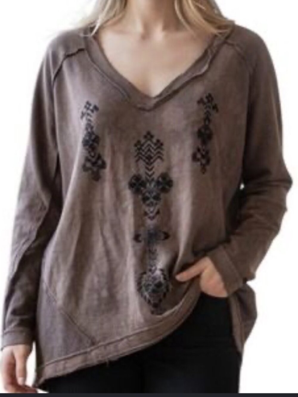 Free People We the Free Embroidered Top